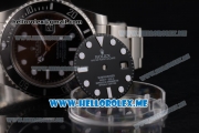 Rolex Submariner Clone Rolex 3135 Automatic Stainless Steel Case/Bracelet with Black Dial and Dot Markers (BP)