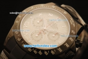 Rolex Daytona Chronograph Swiss Valjoux 7750 Automatic PVD Case and Brown Dial-PVD Strap