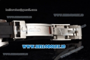Rolex Cosmograph Daytona Clone Rolex 4130 Automatic Steel Case Grey Dial With Stick Markers Black Rubber Strap - 1:1 Original