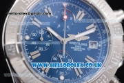 Breitling Avenger Seawolf Chrono Miyota OS10 Quartz Steel Case with Blue Dial Blue Rubber Strap and Stick Markers