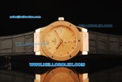 Hublot Classic Fusion Swiss ETA 2824 Automatic Movement Rose Gold Case with Black Strap