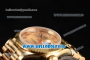 Rolex Datejust Swiss ETA 2671 Automatic Yellow Gold Case with Yellow Gold Dial Roman Numeral Markers and Yellow Gold Bracelet (BP)