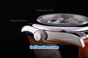 Rolex Datejust Working Chronograph Automatic Movement with Sliver Dial-Number Markers