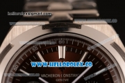 Vacheron Constantin Overseas Chrono Miyota 9015 Automatic Steel Case with Brown Dial and Steel Bracelet