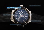 Hublot Big Bang King Chronograph Quartz Movement Black Dial with PVD Bezel and Stick Markers/ Numerals