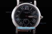 Cartier paris Automatic with Black Dial and strap