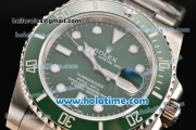 Rolex Submariner Swiss ETA 2836 Automatic Steel Case with Green Dial and Ceramic Bezel - 1:1 Original