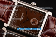 Patek Philippe Gondolo Miyota 1L45 Quartz Steel Case with Coffee Dial and Arabic Numeral Markers