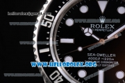Rolex Sea-Dweller Clone Rolex 3135 Automatic Stainless Steel Case/Bracelet with Black Dial and Dot Markers (BP)