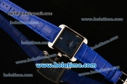 Vacheron Constantin Historiques Toledo Miyota Quartz Steel Case with Stick Markers and Blue Dial