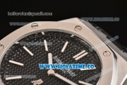 Audemars Piguet Royal Oak 41MM Asia Automatic Steel Case with Stick Markers and Black Grids Dial