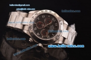 Rolex Daytona ETA Original 7750 Automatic Steel Case/Strap with Grey Dial and Arabic Numeral Markers