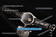 Patek Philippe Calatrava Tourbillon Swiss ETA 2824 Automatic Steel Case with Stick Markers and Black Dial