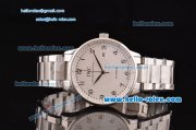 IWC Portuguese 2813 Automatic Steel Case with Silver Numeral Markers Stainless Steel Strap and White Dial