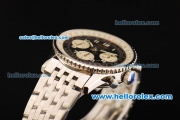 Breitling Navitimer Swiss Valjoux 7750 Automatic Movement Full Steel with Black Dial-White Number Markers