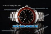 Omega Seamaster Planet Ocean Clone Omega 8906 Automatic Stainless Steel Case/Bracelet with Black Dial and PVD Bezel (BP)