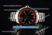 Omega Seamaster Planet Ocean Clone Omega 8906 Automatic Stainless Steel Case/Bracelet with Black Dial and PVD Bezel (BP)