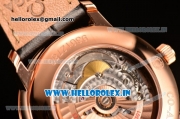 Omega De Ville Co-Axial Swiss ETA 2824 Automatic Rose Gold Case with Roman Numeral Markers and Silver Dial