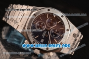 Audemars Piguet Royal Oak Chronograph Miyota OS10 Quartz Steel Case with Blue Dial and Steel Bracelet