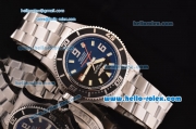 Breitling Superocean 44 Swiss ETA 2836 Automatic Steel Case with Black Dial and Yellow Stick Markers