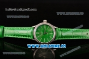 Rolex Cellini Time Asia 2813 Automatic Steel Case with Stick/Roman Numeral Markers and Green Dial