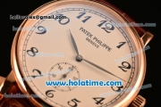 Patek Philippe Calatrava 2813 Automatic Rose Gold Case with Beige Dial and Arabic Numeral Markers