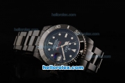 Rolex Submariner Swiss ETA 2836 Automaic Movement Full PVD with White Markers and Black Dial