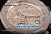 Audemars Piguet Royal Oak Offshore Chrono Miyota OS10 Quartz PVD Case with Grey Dial and Silver Arabic Numeral Markers