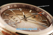 Tag Heuer Carrera Chronograph Swiss Valjoux 7750 Automatic Movement Full Steel with Champagne Dial and Stick Markers