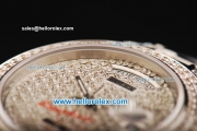 Rolex Day Date Automatic Movement Steel Case with Diamond Dial/Bezel and SS Diamond Strap