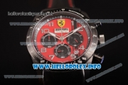 Scuderia Ferrari Chronograph Miyota OS20 Quartz PVD Case with Red Dial and Silver Arabic Numeral Markers