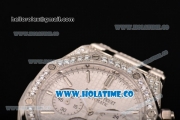 Audemars Piaget Royal Oak 41MM Chronograph Steel/Diamonds Case with White Dial and Stick Markers (EF)