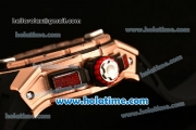 Richard Mille RM032 Chrono Swiss Valjoux 7750 Automatic Rose Gold Case with Skeleton Dial and White Markers