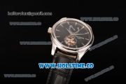 Patek Philippe Calatrava Tourbillon Swiss ETA 2824 Automatic Steel Case with Stick Markers and Black Dial