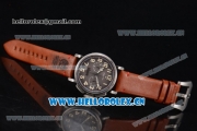 Zenith Heritage Pilot Ton-up Miyota Automatic Steel Case with Grey Dial and Brown Leather Strap Arabic Numeral Markers