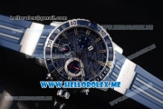 Ulysse Nardin Maxi Marine Diver Miyota OS20 Quartz Steel Case with Blue Dial and Blue Rubber Strap