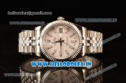 Rolex Datejust 37mm Swiss ETA 2836 Automatic Movement Steel Case with Steel Bezel White Dial Steel Strap