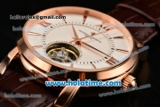 Vacheron Constantin Malte Asia ST17 With Tourbillon Automatic Rose Gold Case with White Dial and Stick/Roman Numeral Markers