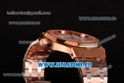 Audemars Piguet Royal Oak 41 Miyota 9015 Automatic Full Rose Gold with White Dial and Stick Markers (EF)
