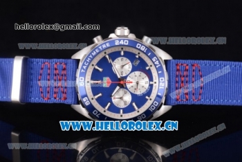 Tag Heuer Formula 1 Miyota Quartz Steel Case with Blue Dial and Blue Nylon Strap Stick Markers