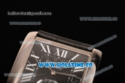 Cartier Tank MC Swiss ETA 2824 Automatic Steel Case with Black Dial and White Roman Numeral Markers