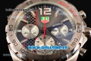 Tag Heuer Formula 1 Miyota OS20 Quartz Steel Case with Grey Dial and Stick Markers