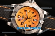 Breitling Avenger II Seawolf Asia 2813 Automatic Steel Case with Yellow Dial and Arabic Numeral Markers