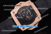 Hublot Masterpiece MP 08 Antikythera Sunmoon Asia 2813 Automatic Rose Gold Case Skeleton Dial Red Inner Bezel and Red Leather Strap