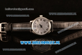 Chopard L.U.C 9015 Auto Steel Case with Grey Dial and Black Leather Strap - 1:1 Original (JF)