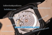 Cartier Santos 100 Swiss ETA 2824 Automatic Movement PVD Case with Black Dial and Black Strap