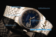 Rolex Datejust Automatic Full Steel with Blue Dial and Roman Marking