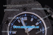 Hublot King Power Diver Oceanographic 4000 Clone HUB4100 Automatic Carbon Fiber Case with Black Dial and Stick Markers