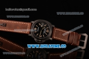 Panerai Luminor Black Seal PAM 785A Clone P.5000 Manual Winding DLC Case with Black Dial and Yellow Markers