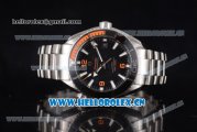 Omega Seamaster Planet Ocean 600M Co-Axial Master Chronometer Clone Omega 8900 Automatic Stainless Steel Case/Bracelet with Black Dial - 1:1 Original (KW)